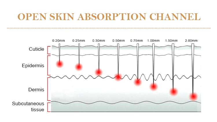 Professional Manufacturer Wholesale 540 Derma Roller Cosmetic Needling Instrument for Face