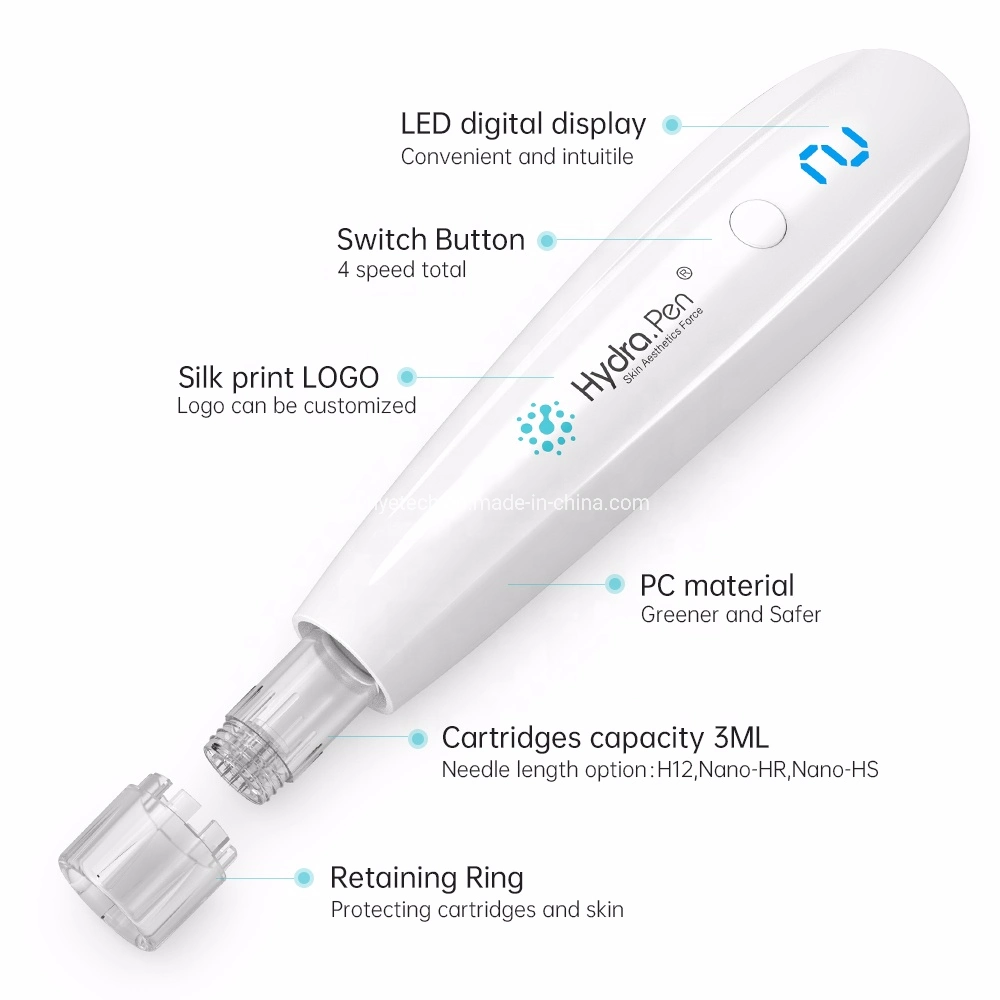 Newest Product 2 in 1 Micro-Needling Pen Automatic Applicator Derma Pen Hydra H2 Derma Roller