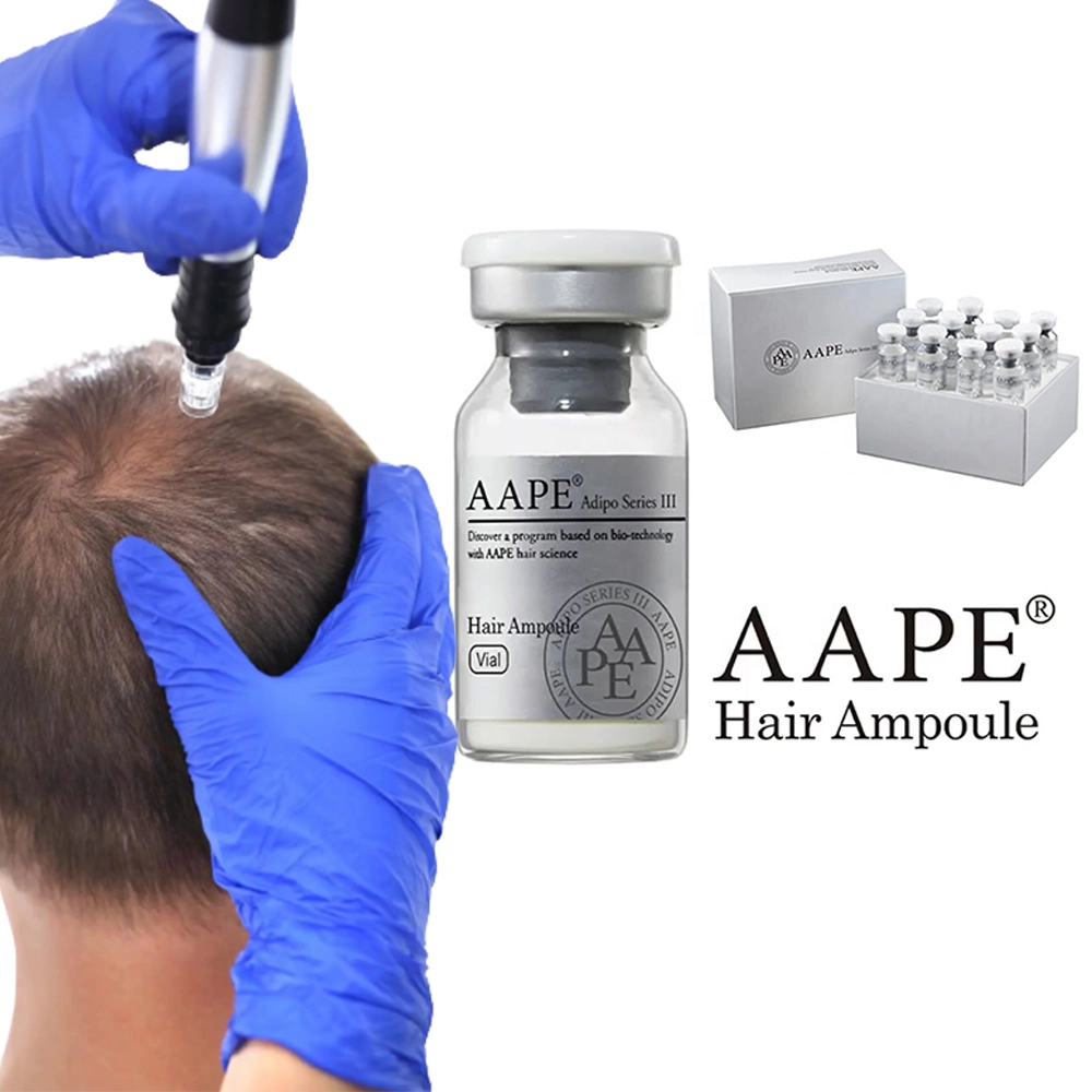 Korean Aape Hair Growth Extracted From Human Adipose Stem Cells Pattern Baldness Hair-Loss Prevention Men Women Microneedling Hair Growth Serum Treatment